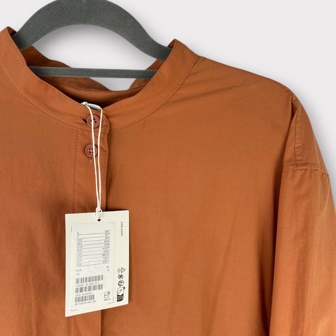 COS Collarless Mini Shirt Cotton Dress - 8/10