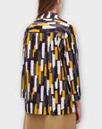 COS Cotton Printed Top with Neck Tie - 8/10