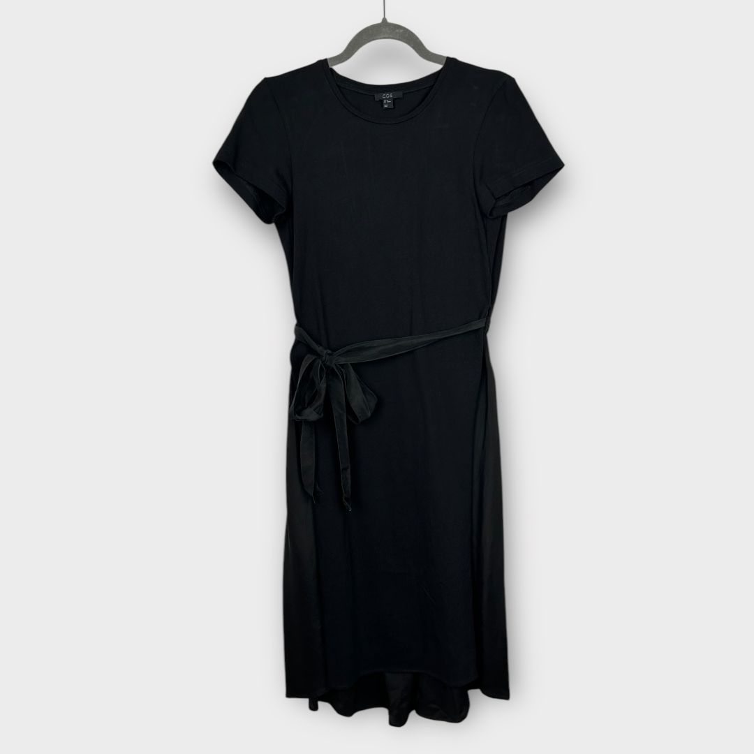 COS Drawstring Mulberry Silk Midi Dress - XS