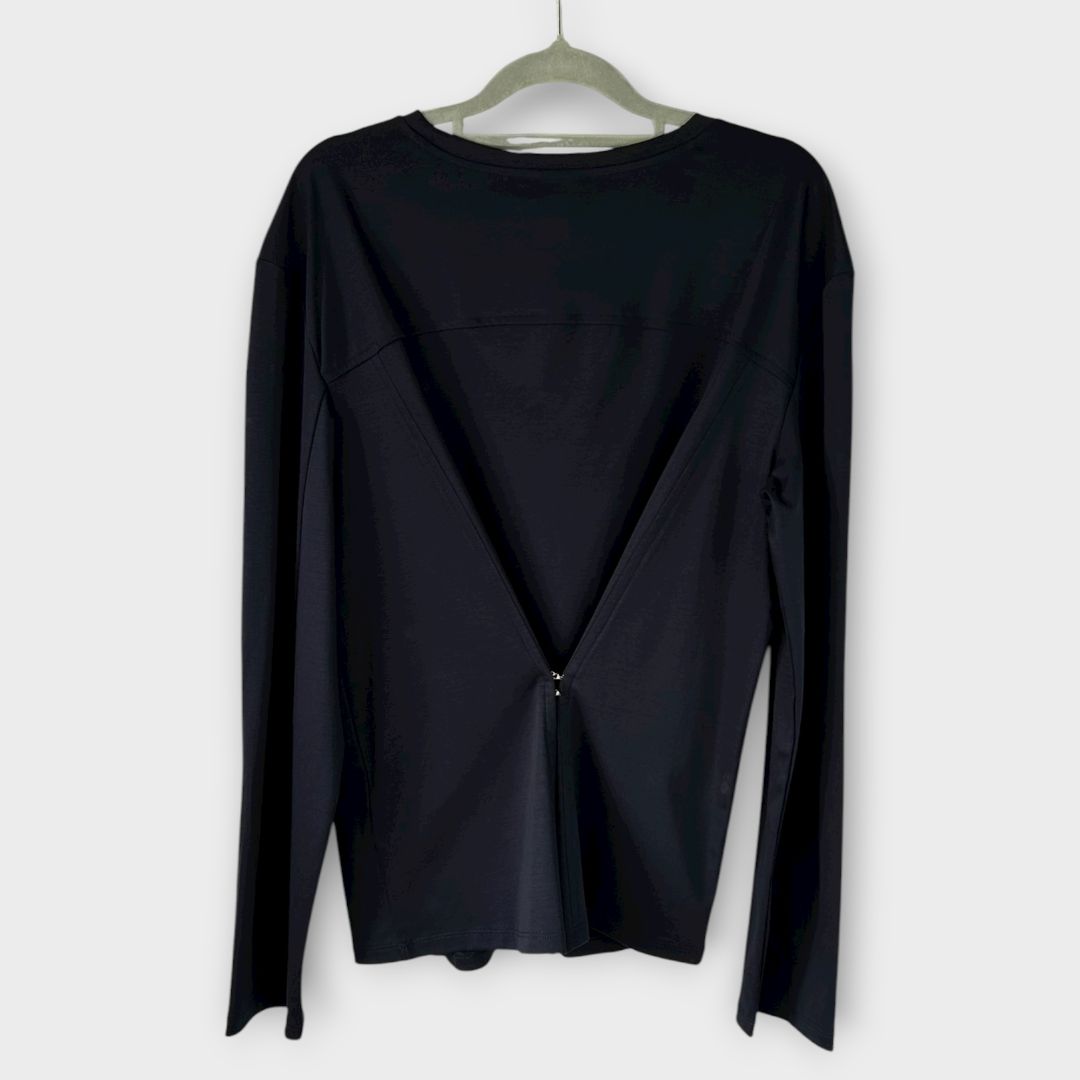 COS Waisted Long-Sleeved Cotton Top - S
