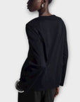 COS Waisted Long-Sleeved Cotton Top - S
