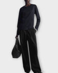 COS Waisted Long-Sleeved Cotton Top - S