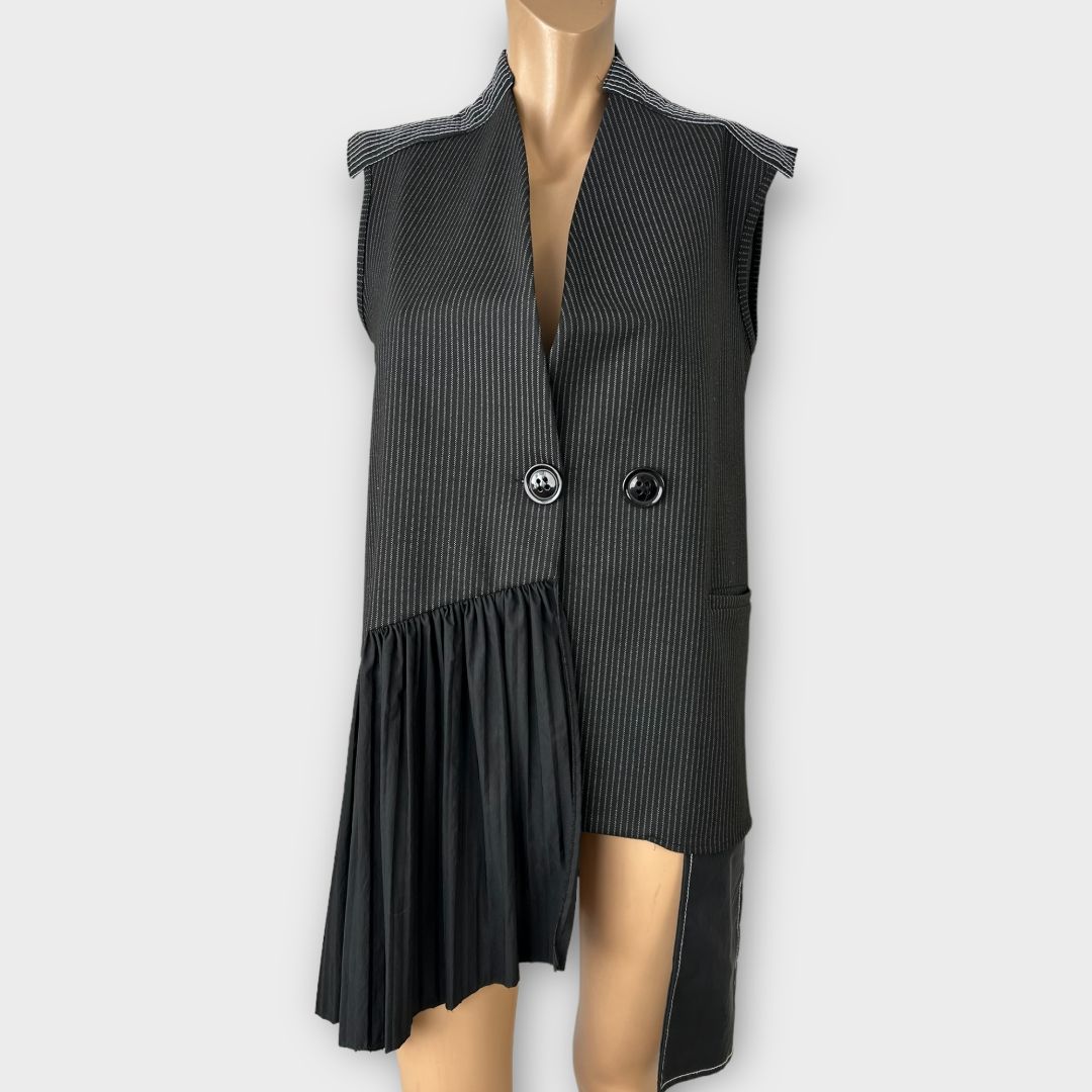 Caraclan Pinstripe Blazer Dress - S