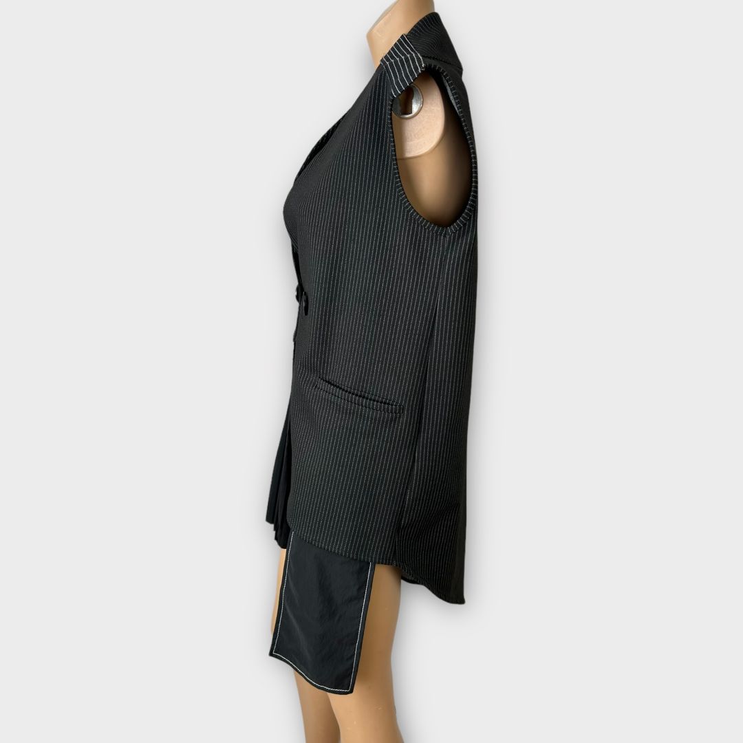 Caraclan Pinstripe Blazer Dress - S