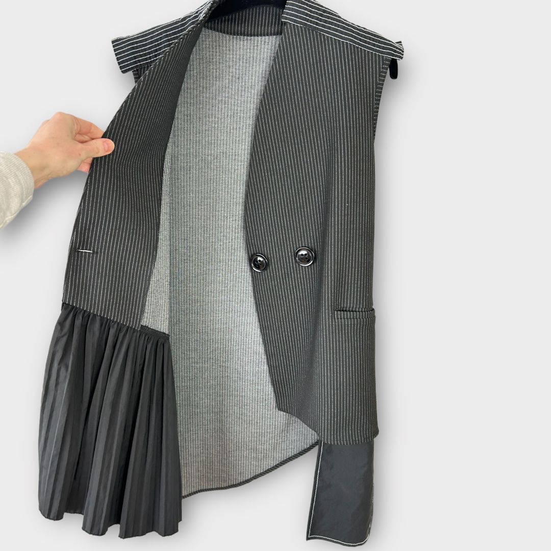 Caraclan Pinstripe Blazer Dress - S