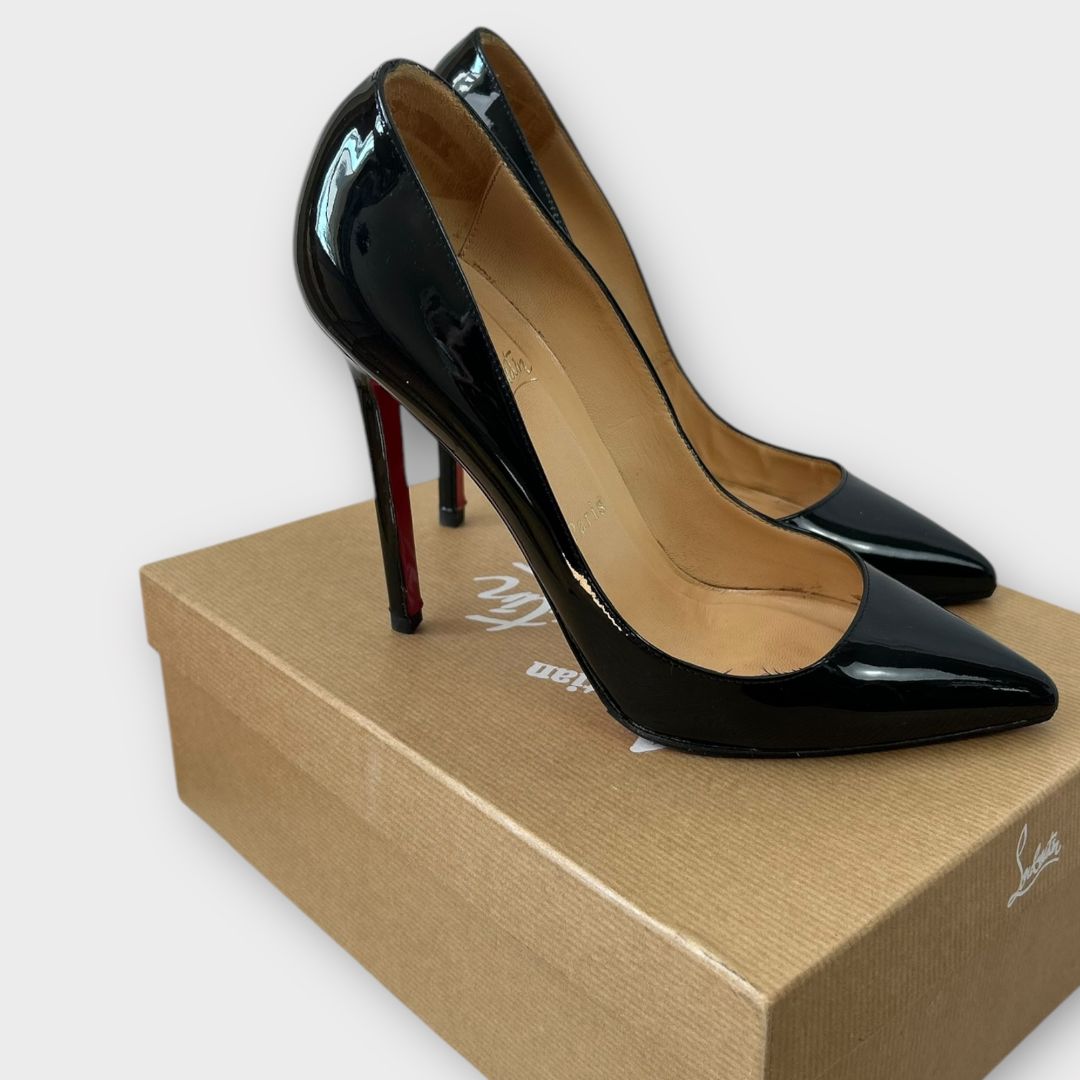 Christian Louboutin Pigalle 120 Patent Leather Pumps - 5/38