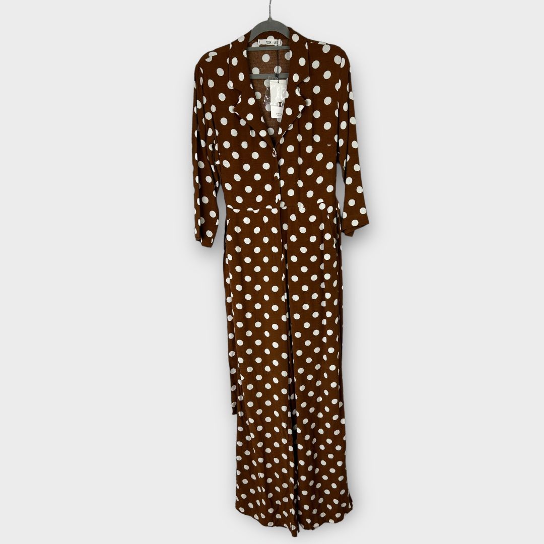Mango Polka Dot Jumpsuit - XS