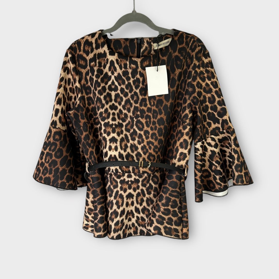 Climax Designs Animal Print Top - 16