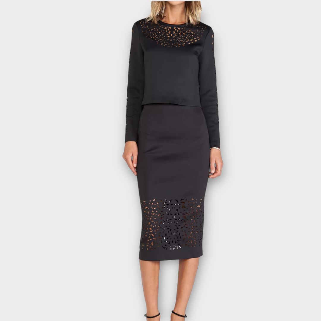 Clover Canyon Lasercut Neoprene Top - S