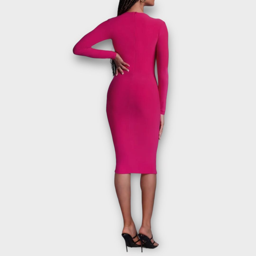 Club London Ruched Midi Dress - 10