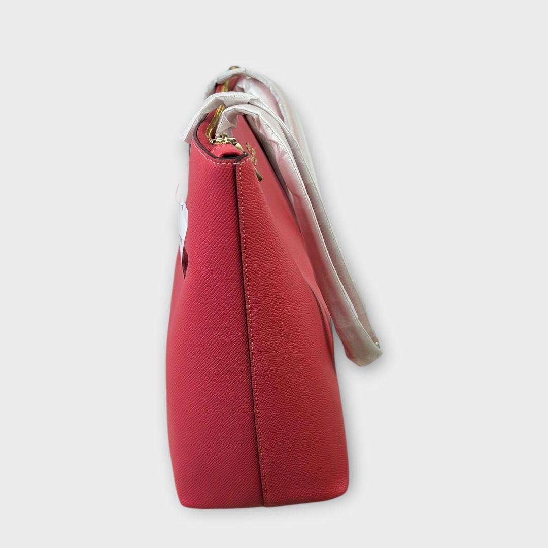 Coach Crossgrain Leather Zip Top Tote Bag
