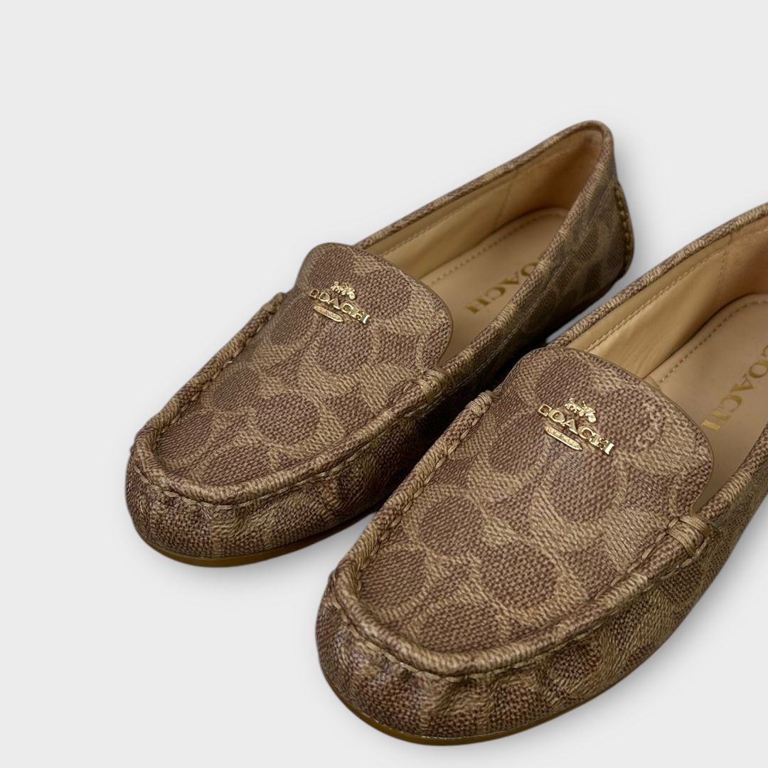 Coach Marley Coated Canvas Loafers - 4/36.5