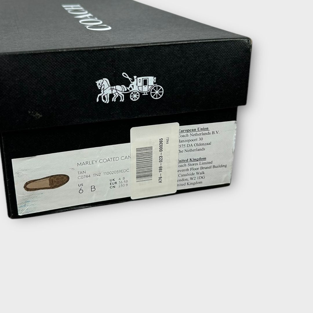 Coach Marley Coated Canvas Loafers - 4/36.5