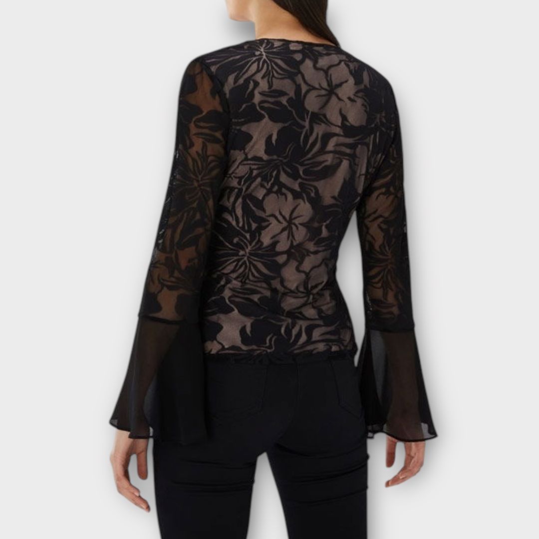 Coast Claire Burnout Wrap Top - 12