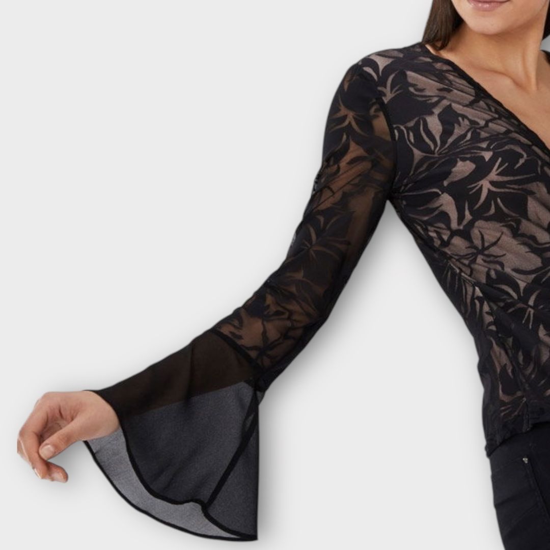 Coast Claire Burnout Wrap Top - 12