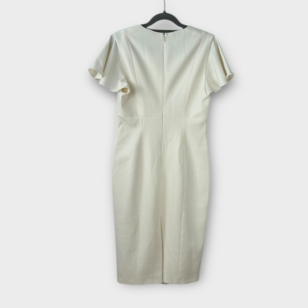 Coast Premium Flare Sleeve Ruched Bodice Midi Dress - 12