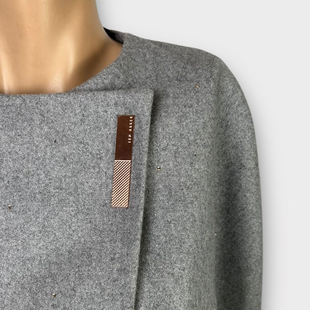 Ted Baker Wool Blend Sparkly Cape - S