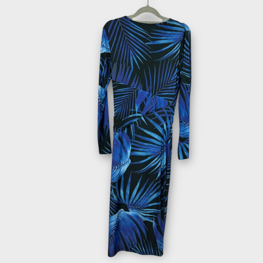 Dancing Leopard Goldie Palm Print Midi Dress - 8