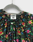 Donna Ida Floral Silk Blouse - M