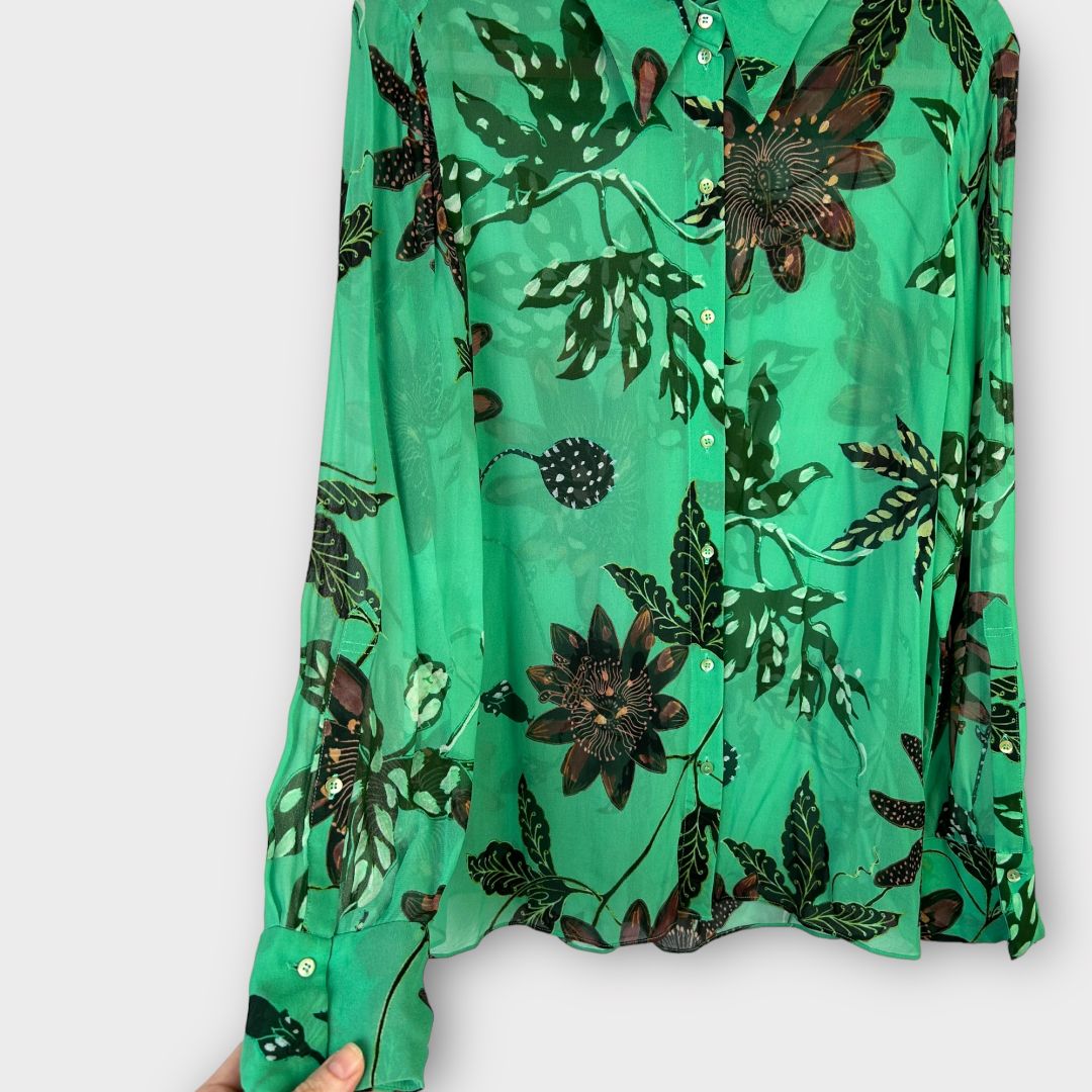 Dorothee Schumacher Floral Sheer Shirt - 10