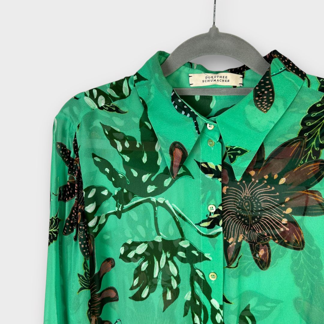 Dorothee Schumacher Floral Sheer Shirt - 10
