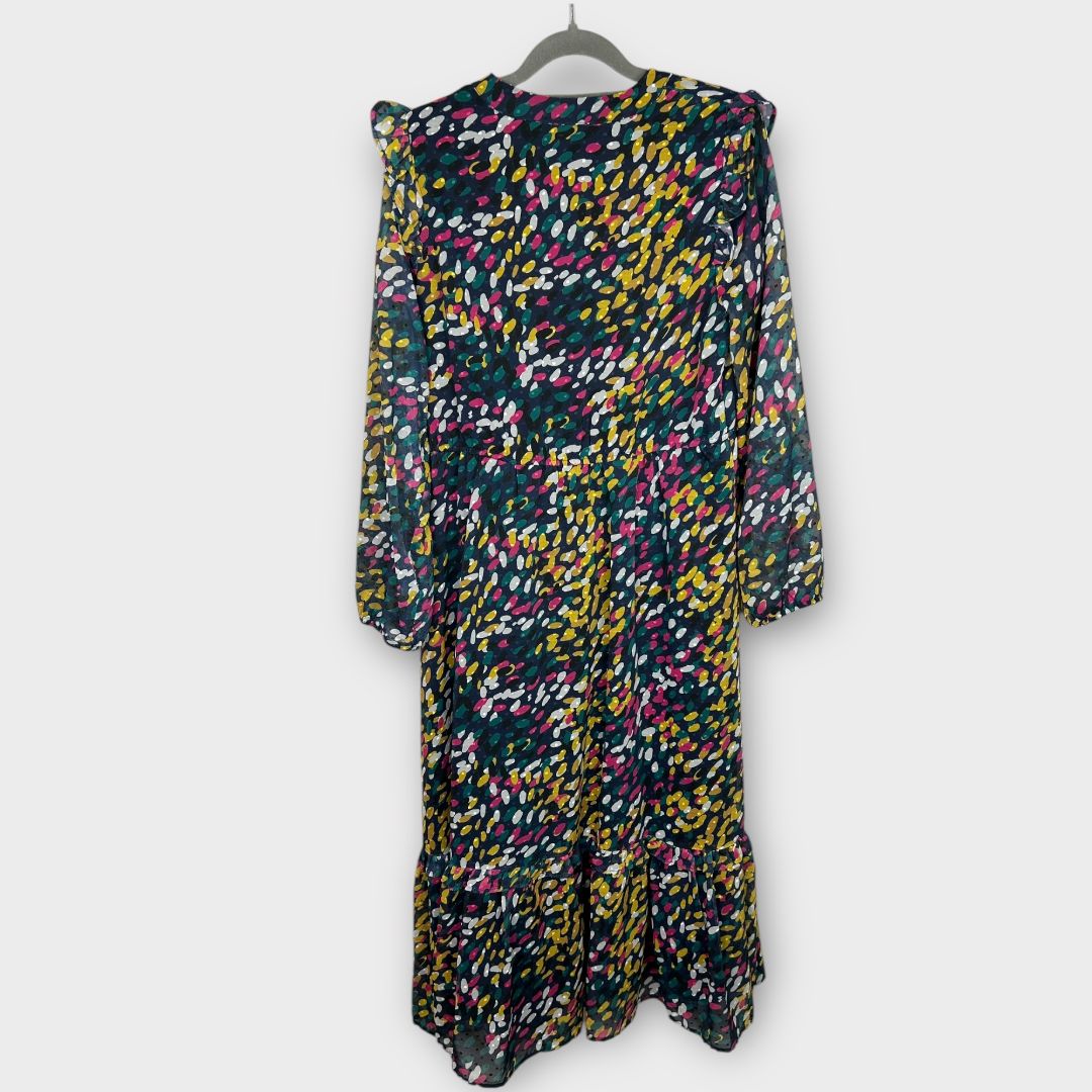 Dunnes Texture Print Midi Dress - 12/14 (M)
