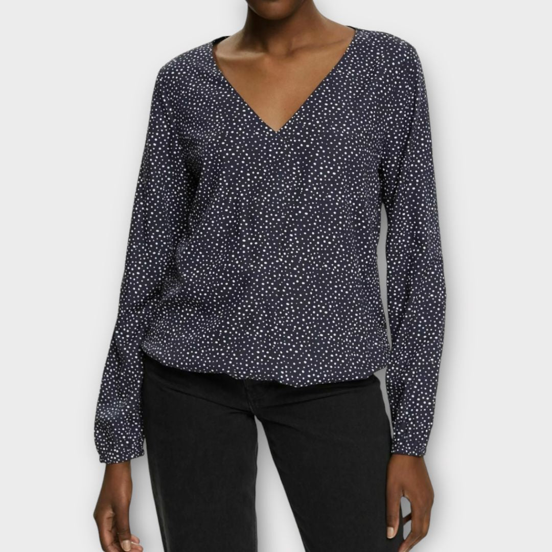 EDC by Esprit Polka Dot Blouse - M
