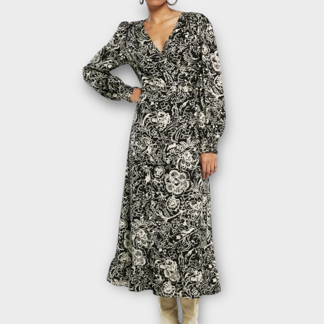 Fabienne Chapot Wrap Maxi Dress - 16