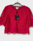 Fee G Jessie Lace Top & Skirt Two Piece - 14
