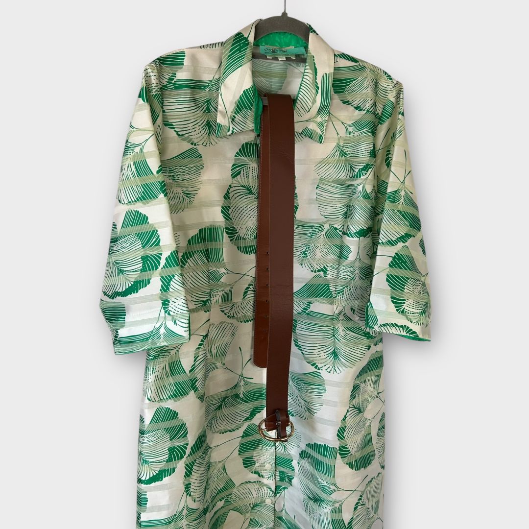 Fee G Palm Print Dress - 16