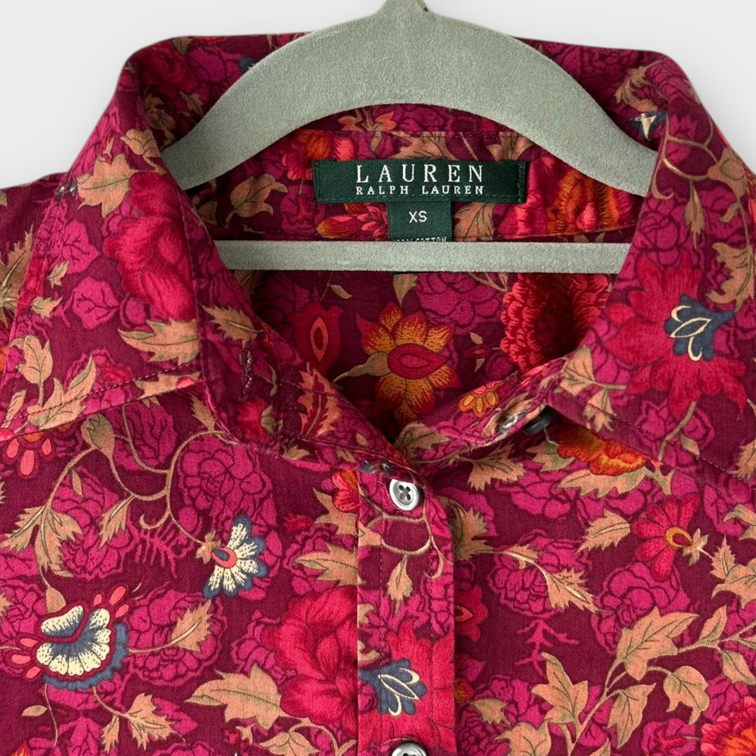 Ralph Lauren Floral Cotton Shirt - 8 (XS)