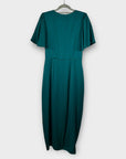 Forever New Estelle Satin Flutter Sleeve Midi Dress - 10