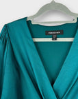 Forever New Estelle Satin Flutter Sleeve Midi Dress - 10