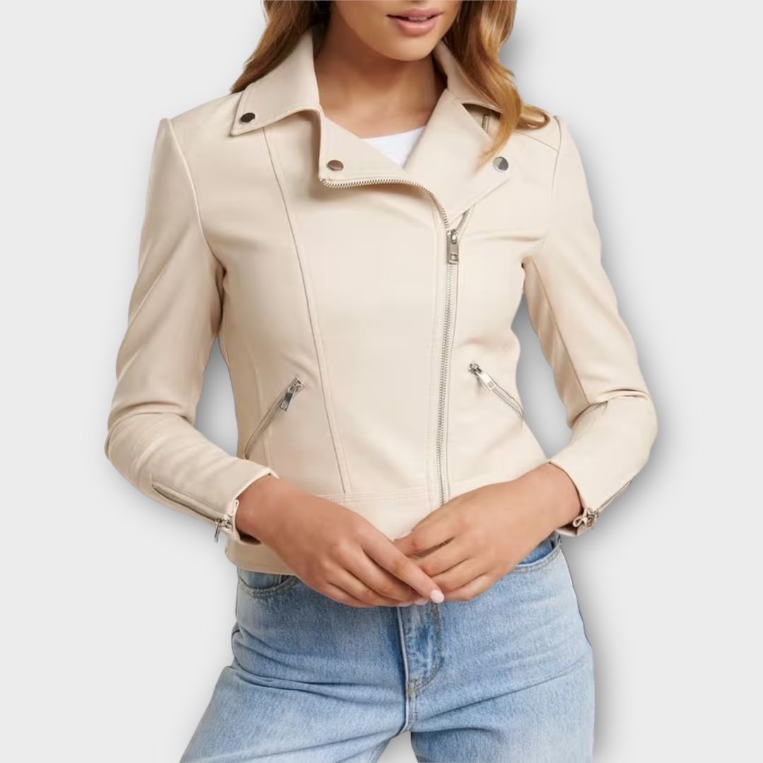 Forever New Faux Leather Lola Biker Jacket - 10