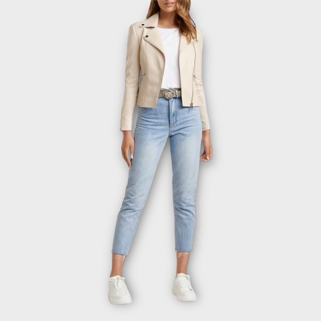 Forever New Faux Leather Lola Biker Jacket - 10