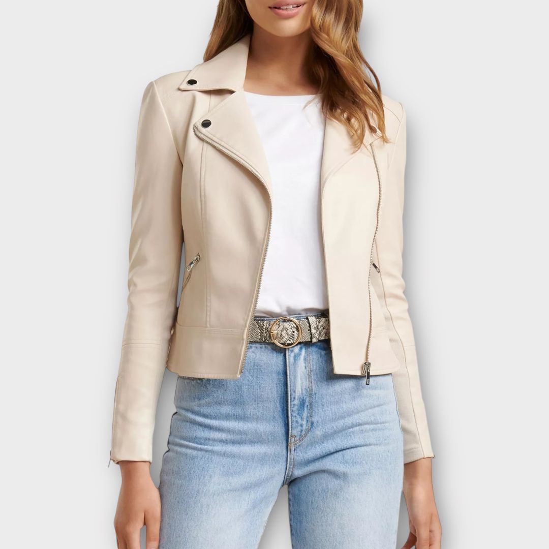 Forever New Faux Leather Lola Biker Jacket - 10