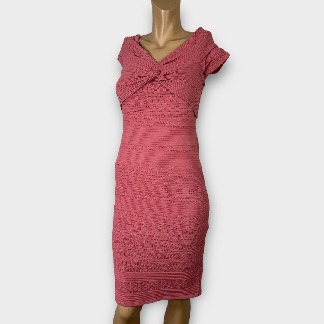 Forever New Lulu Knot Front Bardot Dress - 12