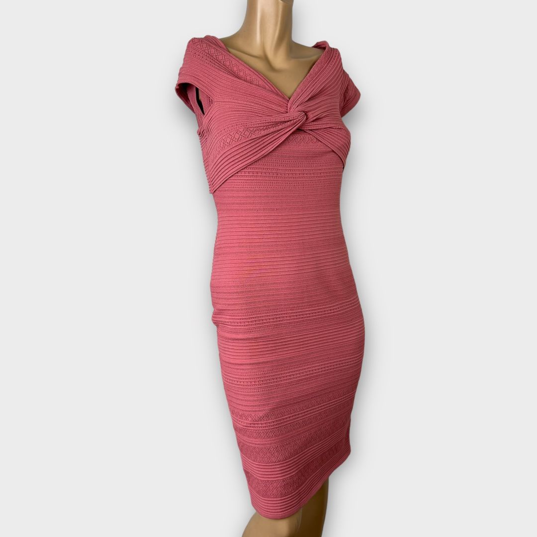 Forever New Lulu Knot Front Bardot Dress - 12