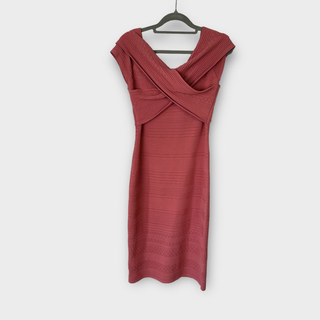 Forever New Lulu Knot Front Bardot Dress - 12