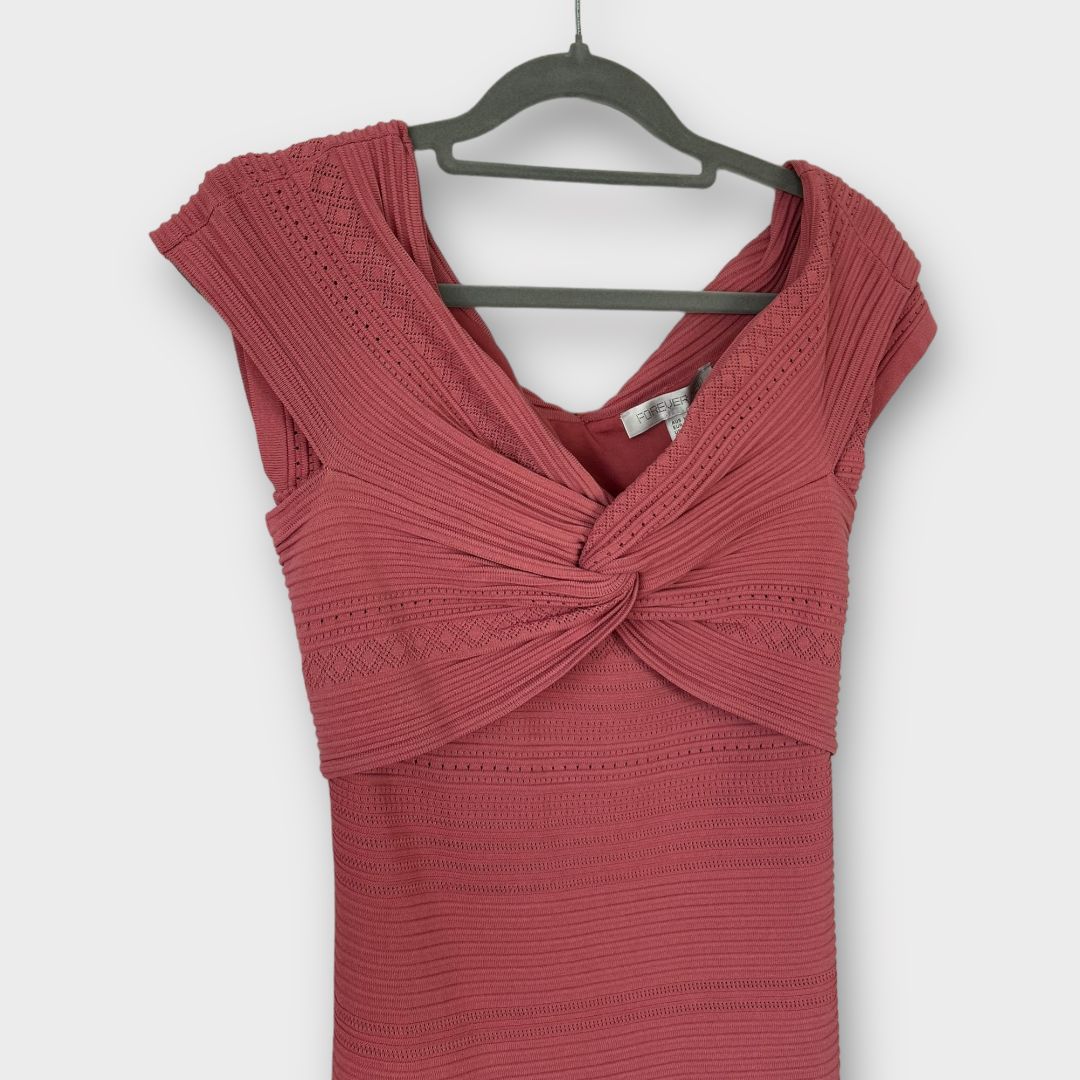 Forever New Lulu Knot Front Bardot Dress - 12