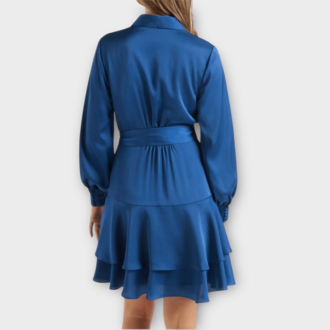 Forever New Mikayla Satin Mini Dress - 10