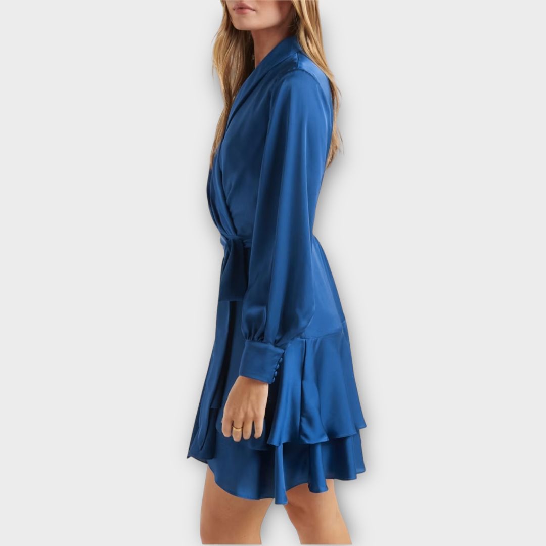 Forever New Mikayla Satin Mini Dress - 10