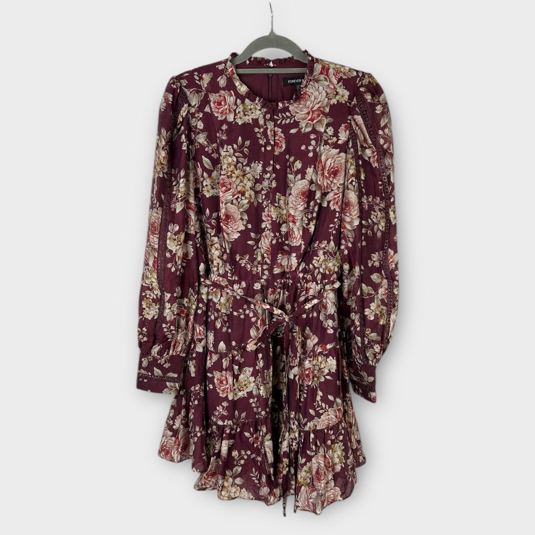 Forever New Valencia Trim Detail Floral Dress - 12