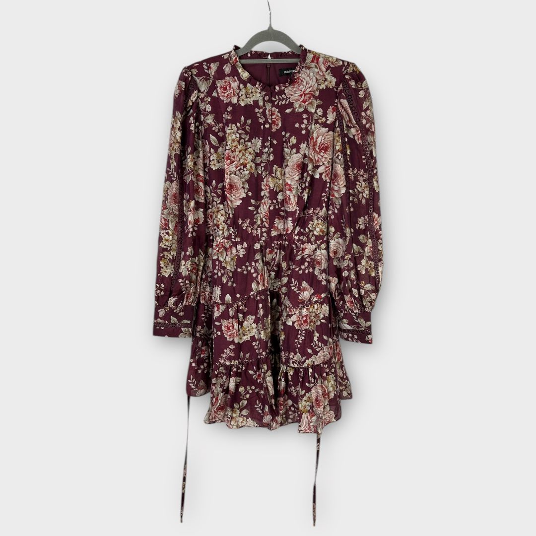 Forever New Valencia Trim Detail Floral Dress - 12