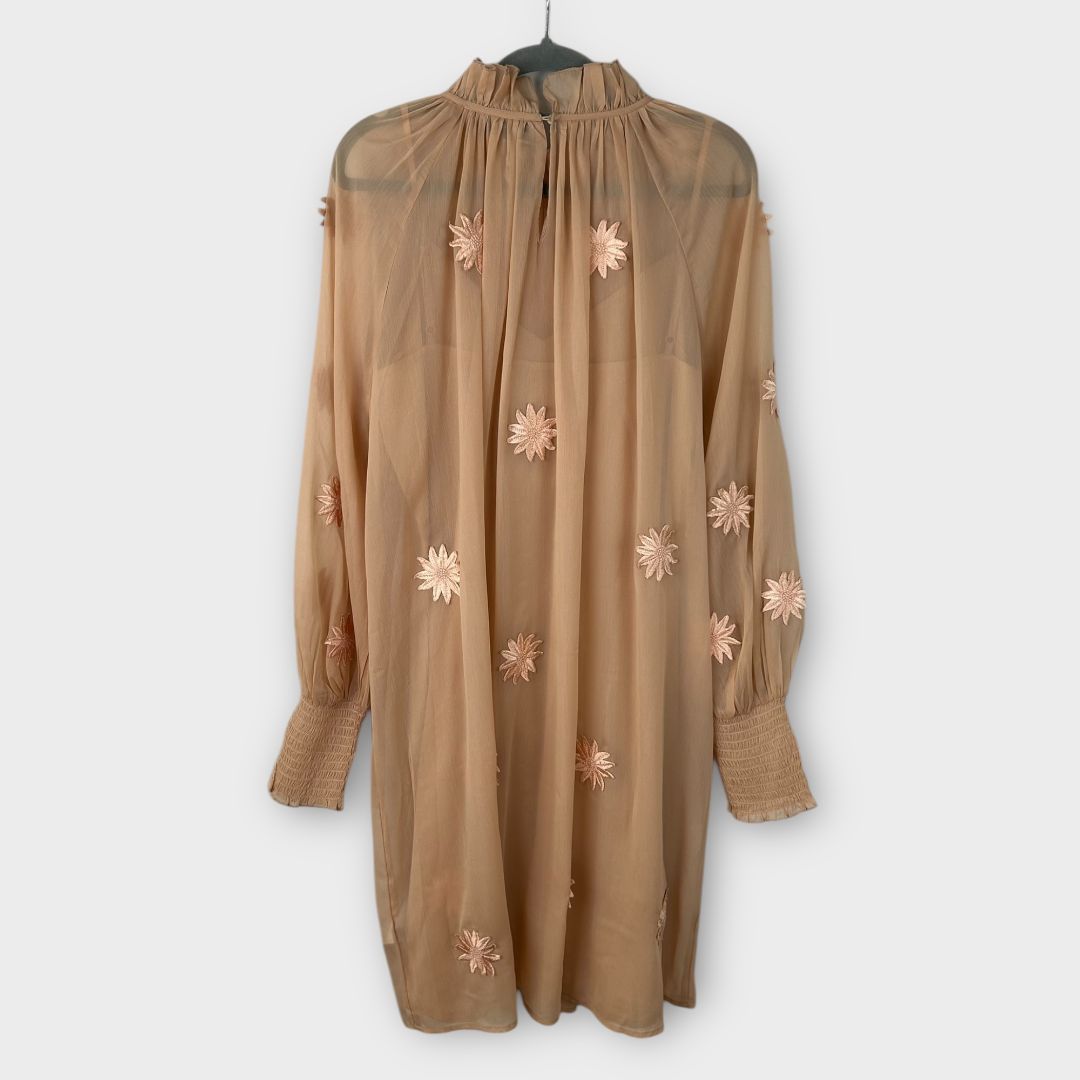French Connection Aziza Lace High Neck Mini Dress - 14