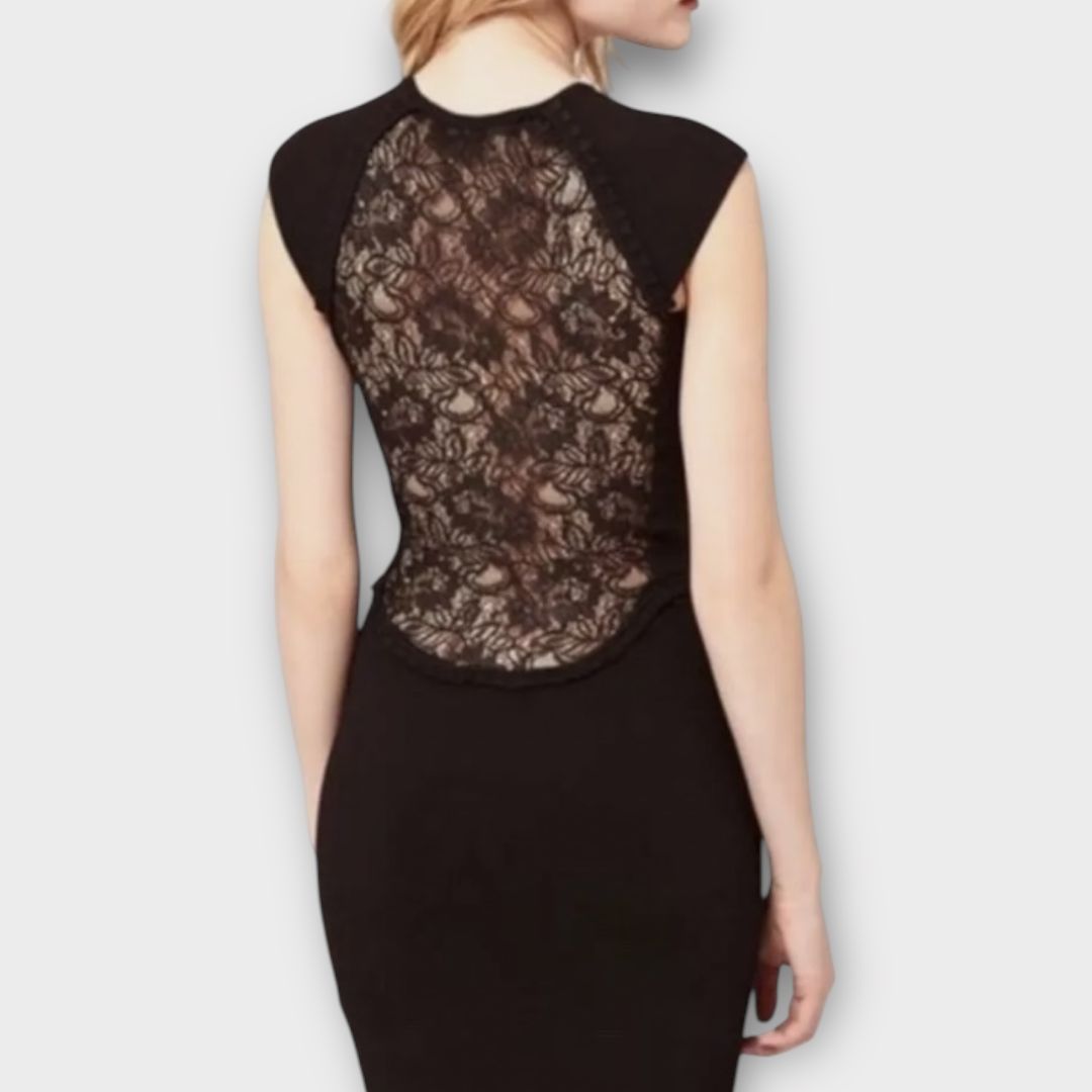French Connection Dani Lace Jersey Dress - 8/10