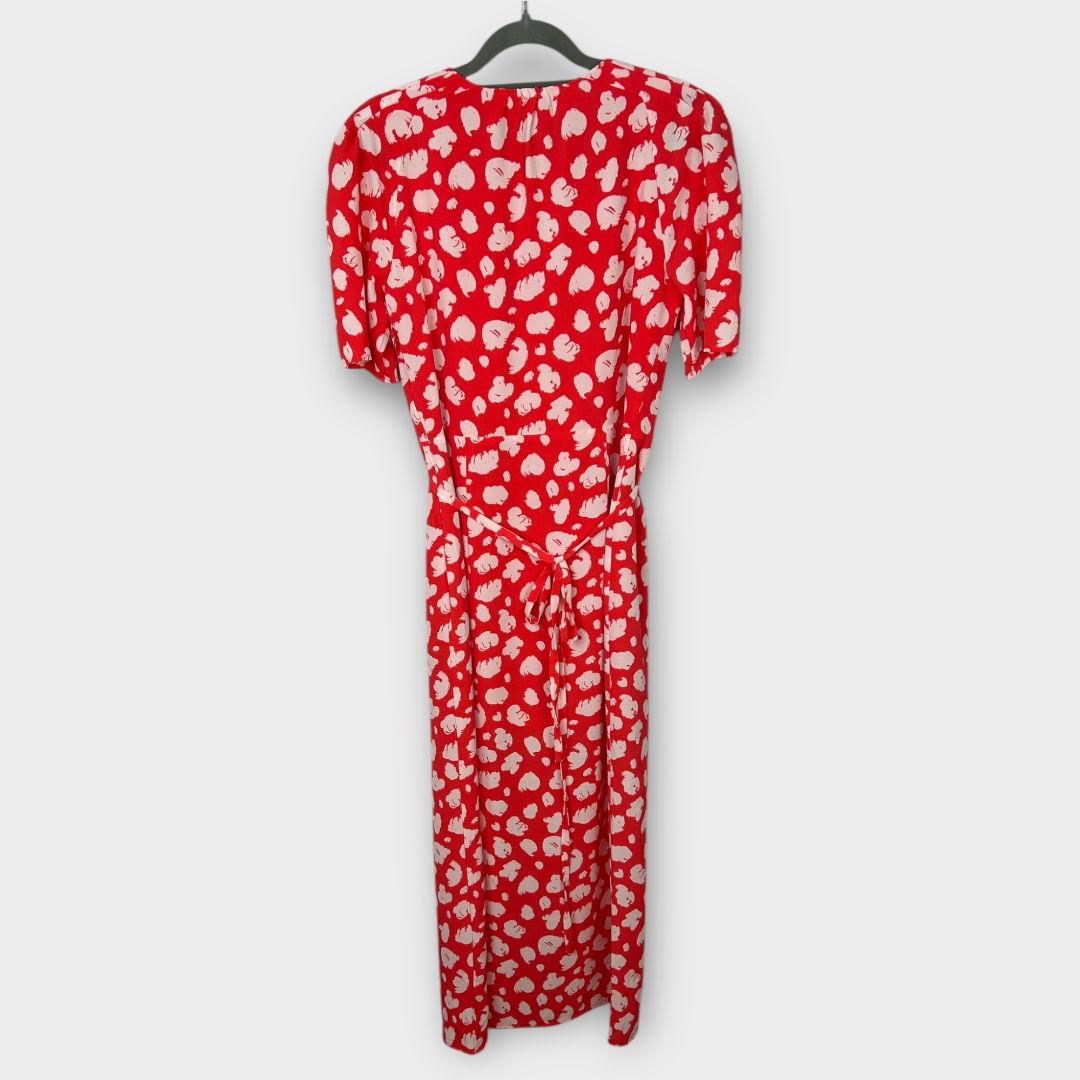 French Connection Drape Front Split Midi Dress - 10