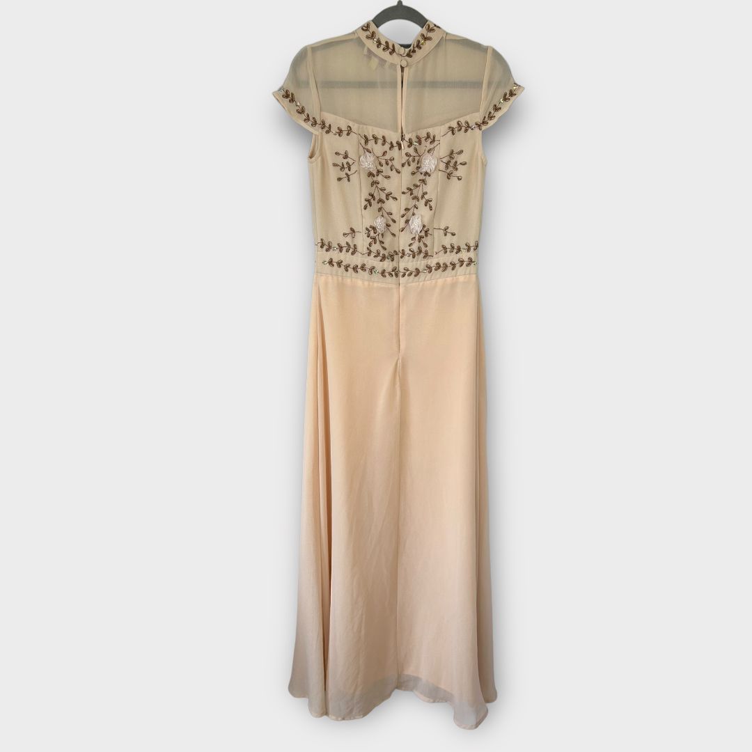 Frock And Frill Floral Embellished Maxi Dress - 8