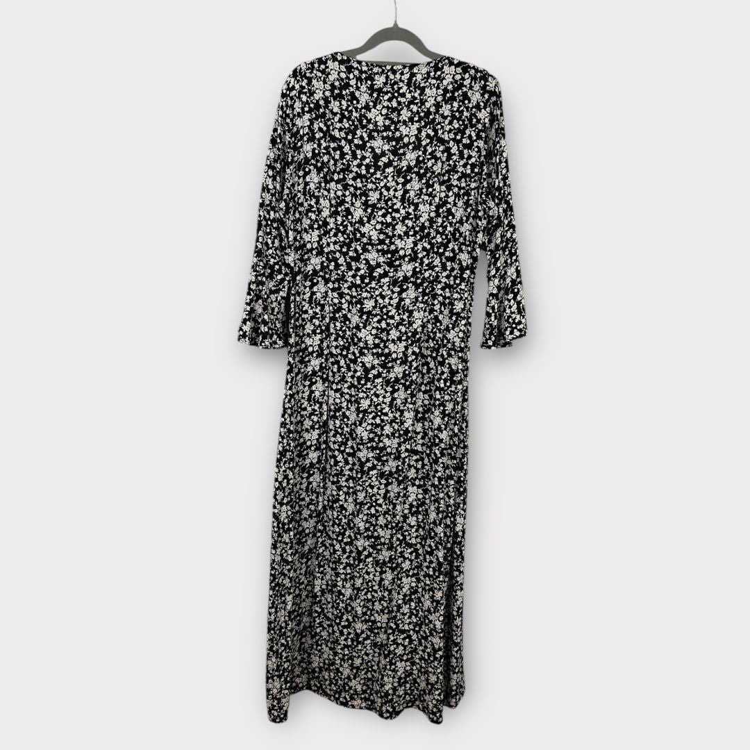 Ganni Floral Crepe Midi Dress - 10