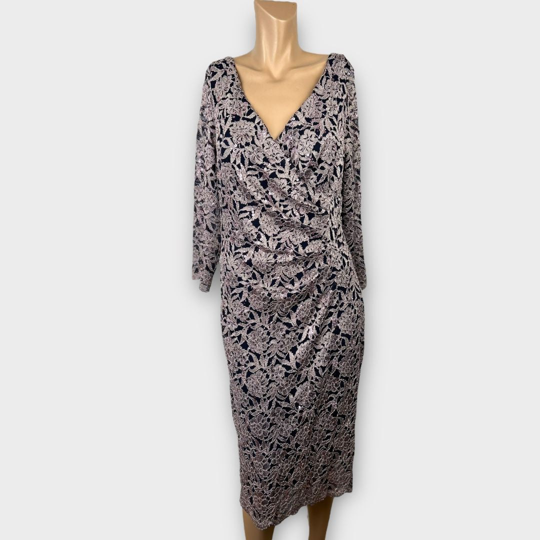 Gina Bacconi Sequin Range Dress - 16